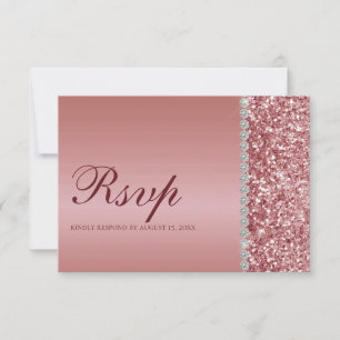 Rose Gold Glitter Bat Mitzvah