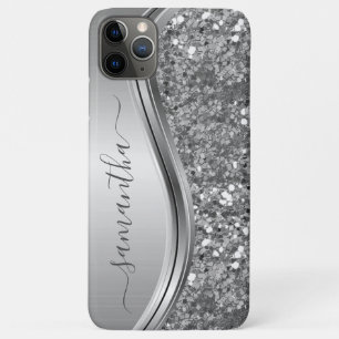 Rose Gold Glitter Bling Handwritten name Custom Case-Mate iPhone Case