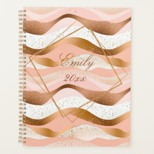 Rose Gold Glitter Brushed Design Planner