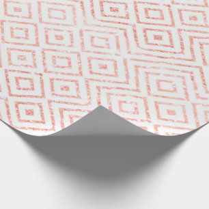 Rose Gold Glitter Diamonds Wrapping Paper