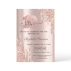 Rose Gold Glitter Drips Rose Gold 10th Birthday