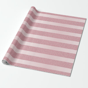 Rose Gold Glitter Elegant Christmas Template Wrapping Paper
