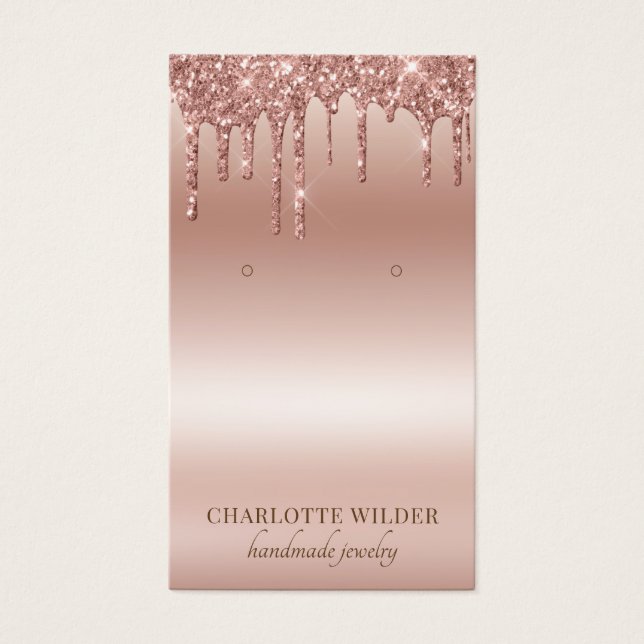 Rose Gold Glitter Foil Jewelry (Front)