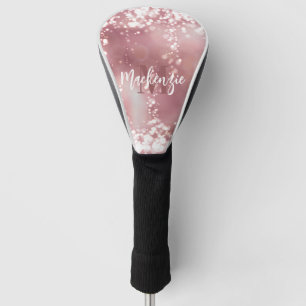 Rose Gold Glitter Golf Head Cover