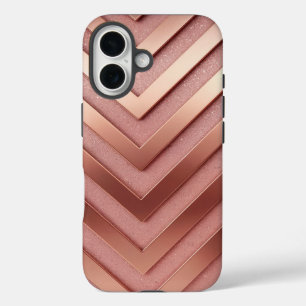 Rose Gold Glitter iPhone 16 Case