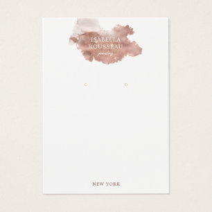 Rose Gold Glitter Jewellery Earring Display Card