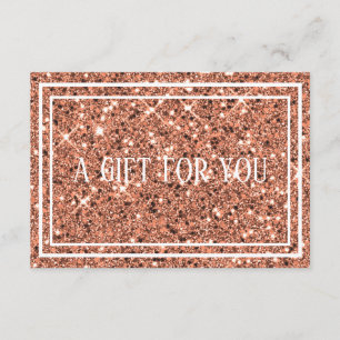 Rose Gold Glitter Makeup Gift Certificate