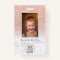 Rose gold glitter marble logo employee photo pass
