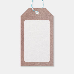 Rose Gold Glitter Metallic Pretty Girly Sparkly Gift Tags