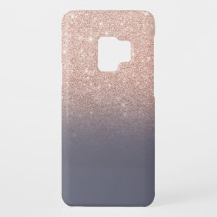 Rose gold glitter ombre gradient purple grey Case-Mate samsung galaxy s9 case