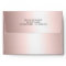 Rose gold glitter ombre metallic wedding address