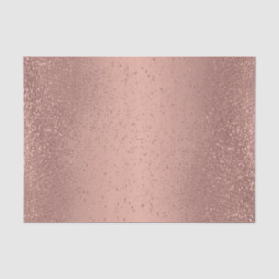 Rose Gold Glitter on Gradient Background   Tissue Paper