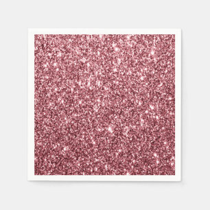 Rose Gold Glitter Party Paper Napkin