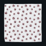 Rose Gold Glitter Paw Prints Pattern Bandana<br><div class="desc">Show how much you love animals with this cute rose gold glitter paw print patterned bandanna. Bet your pet will look adorable wearing it too!</div>