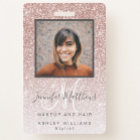 Rose Gold Glitter Photo Makeup Hair Salon