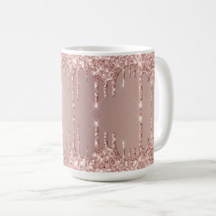 Rose Gold Glitter Sparkle Coffee Mug