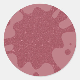 Rose Gold Glitter Splash Sticker – Customisable