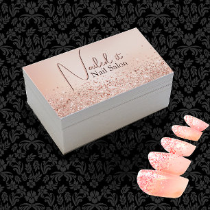 Rose Gold Glittery  Business Card