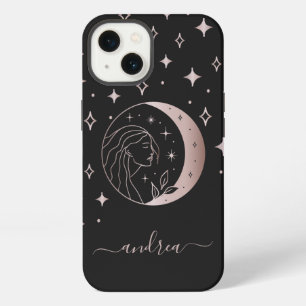 Rose Gold Goddess & Mystic Moon Celestial Energy iPhone 13 Case