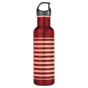 Rose Gold Gradient Stripes Red 710 Ml Water Bottle