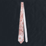 Rose Gold Hand Drawn Floral Illustration Pattern Tie<br><div class="desc">Transform your style with this trendy design. It features a girly, chic, and modern hand drawn faux printed rose gold and white floral illustration pattern, print that will add some panache and fashionable flair to your personal inventory of accessories and fashion products, or if this design exemplifies a friend or...</div>