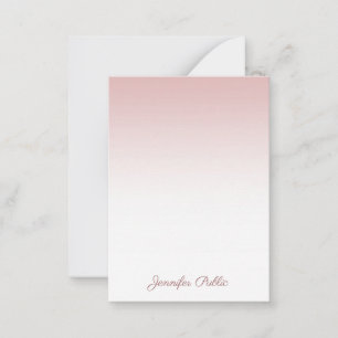 Rose Gold Handwriting Script Name Stylish Template