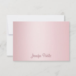 Rose Gold Handwritten Script Monogram Template