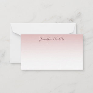 Rose Gold Handwritten Script Name Elegant Template