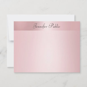 Rose Gold Handwritten Script Name Template