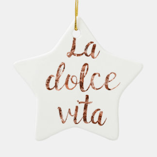 Rose gold La Dolce Vita Ceramic Tree Decoration