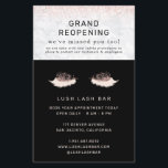 Rose Gold Lash Salon Grand Reopening Covid Safety Flyer<br><div class="desc">A complete cohesive collection for all your business products and supplies. Advise patrons of your reopening with new covid safety measures in place. A collection of products to promote social distancing guidelines.These products are great to ensure both employees and clients follow social distancing guidelines. Add your custom wording to this...</div>