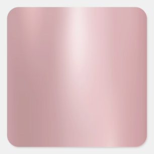Rose Gold Look Glamourous Blank Elegant Template Square Sticker