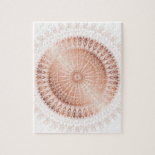 Rose Gold Mandala Jigsaw Puzzle (Vertical)