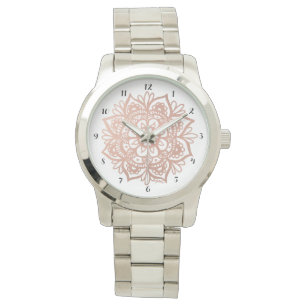 Rose Gold Mandala Watch