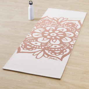Rose Gold Mandala Yoga Mat