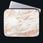 Rose Gold Marble | Elegant Girly Copper Laptop Sleeve<br><div class="desc">Rose Gold Marble | Elegant Girly Copper Marble Laptop Sleeve. Easy to customise by adding your name or monogram.</div>