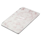 Rose Gold Marble Monogram iPad Air Cover (Side)