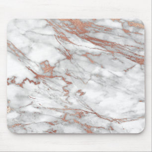 Rose Gold Marble Mouse Pad
