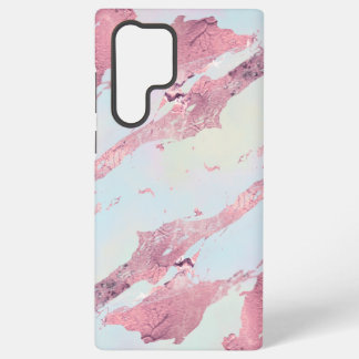 Rose Gold Marble Pastel Pattern Samsung Galaxy Case