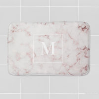 Rose Gold Marble Personalized Monogram