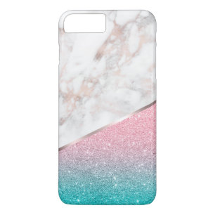 Rose-gold marble & sparkling glitter Case-Mate iPhone case
