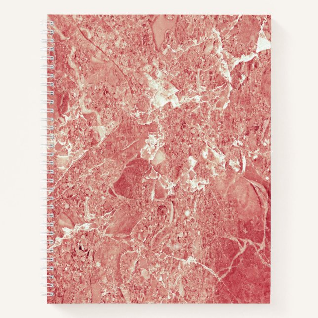 Rose Gold Marble Texture Notebook (Front)
