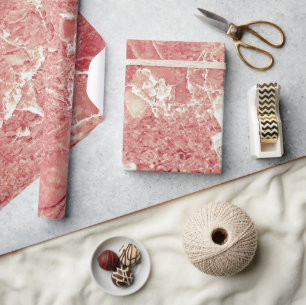 Rose Gold Marble Texture Wrapping Paper