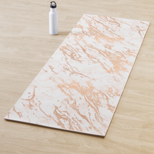 Rose Gold Marble Yoga Mat (In Situ)