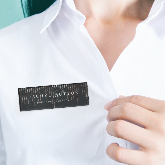 Rose Gold Marquee Name Tag (Creator Uploaded)