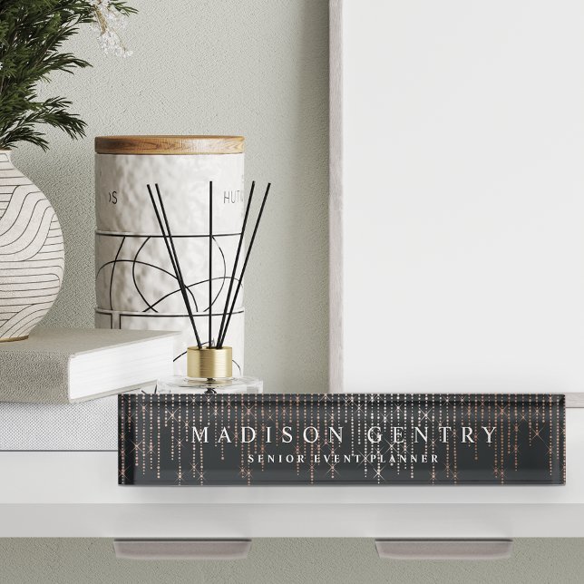 Rose Gold Marquee Nameplate (Creator Uploaded)