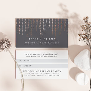 Rose Gold Marquee Referral Card