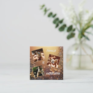 Rose Gold Meerkat Family Is Everything, Enclosure Card