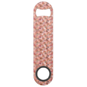 Rose Gold Mermaid Scales Glitter Bottle opener