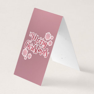 Rose gold Merry Christmas large gift tags